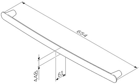Держатель для полотенец AM.PM Sensation A30346400 хром 