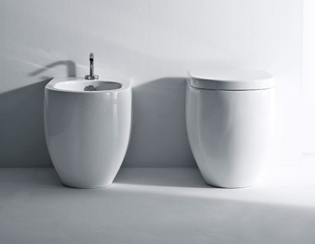 Унитаз приставной Kerasan Flo 311401 укороченный 