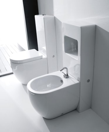 Унитаз приставной Kerasan Flo 311401 укороченный 