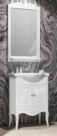 Зеркало Opadiris Брунелла 65 00-00005981 Белое матовое 