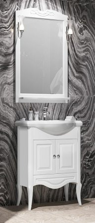 Зеркало Opadiris Брунелла 65 00-00005981 Белое матовое 