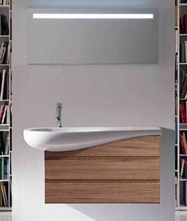 Зеркало Laufen Alessi One 120 с подсветкой Хром матовый 