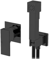 Гигиенический душ со смесителем Gattoni 2511/25NO.SS Черный матовый