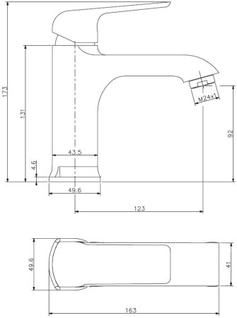 Смеситель для раковин ESKO DUBLIN (DB 26) 