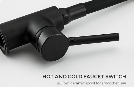 Смеситель для кухни Frap H44 F4044-6 Черный матовый 