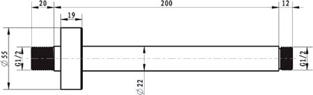 Кронштейн для верхнего душа Villeroy & Boch TVC00045352061 
