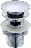 Донный клапан Boheme Brillante 612/2 click-clack с переливом Хром