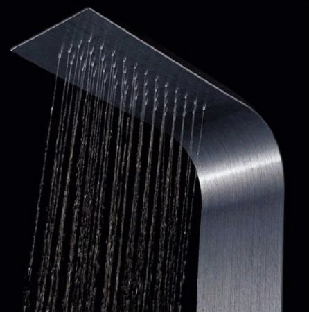 Душевая панель Cerutti SPA Bella B CT9254 с гидромассажем Черная матовая 