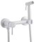 Смеситель настенный с гигиенической лейкой FASHUN (A57503-8) белый 