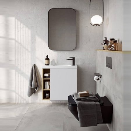 Корпус тумбы под раковину Aqwella Alba 60 R ALB0106RDD подвесной Дуб Давос 