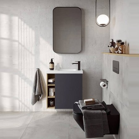 Корпус тумбы под раковину Aqwella Alba 60 R ALB0106RDD подвесной Дуб Давос 