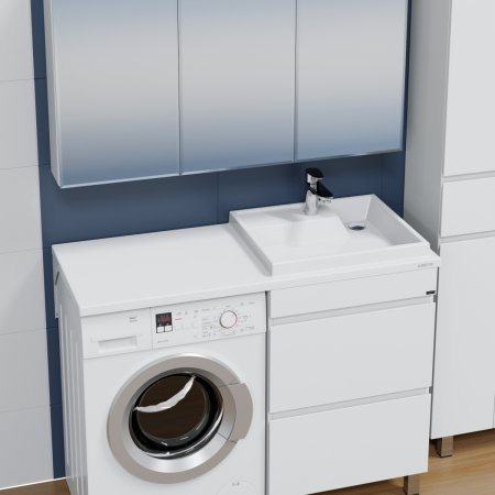 Раковина над стиральной машиной СаНта Юпитер 120 L 