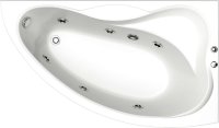 Акриловая ванна Bas Вектра 150 см R с г/м + средство