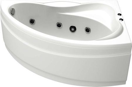 Акриловая ванна Bas Вектра 150 см R с г/м + средство 