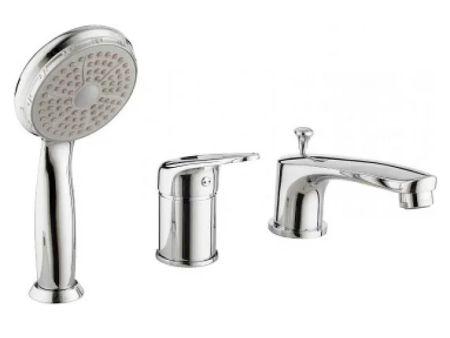Смеситель для ванны на 3 отверстия Lemark Luna LM4145C хром 