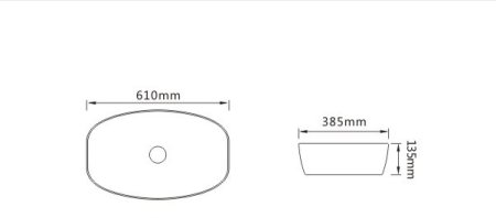 Раковина SantiLine SL-1096 белая глянцевая 