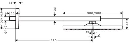 Верхний душ Hansgrohe Raindance E 26238700 Белый матовый 