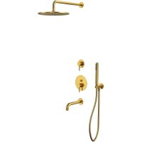 Душевая система Whitecross Y brushed gold YSET07GLB Брашированное золото Душевая система Whitecross Y brushed gold YSET07GLB Брашированное золото