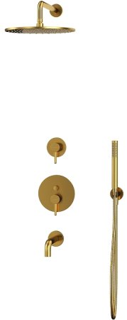 Душевая система Whitecross Y brushed gold YSET07GLB Брашированное золото 