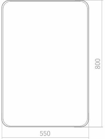 Зеркало Creto Terra notte 55 17-550800TN Черное 