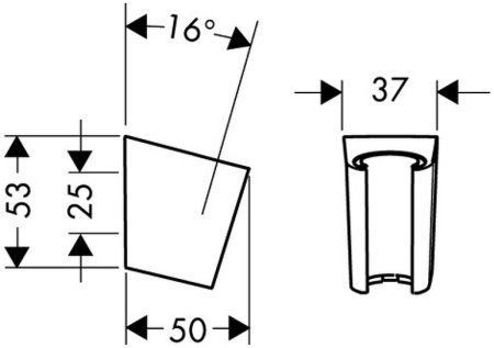 Держатель ручного душа Hansgrohe Porter S 28331700 Белый 