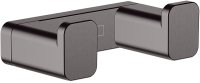 Двойной крючок Hansgrohe AddStoris 41755340 Шлифованный черный хром