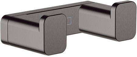 Двойной крючок Hansgrohe AddStoris 41755340 Шлифованный черный хром 