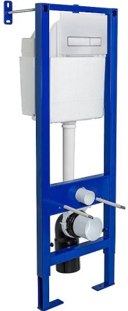 Инсталляция Berges Atom 410 040339 для унитаза c Белой клавишей смыва 