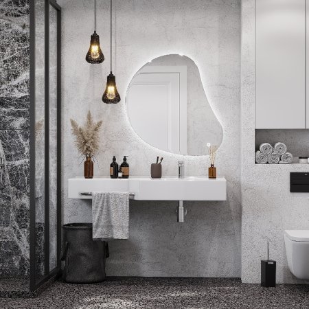 Зеркало Aquaton Венто 95 1A260902VO010 с подсветкой с сенсорным выключателем 