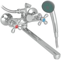 Смеситель для ванны Frap H731 F22731-B универсальный Хром