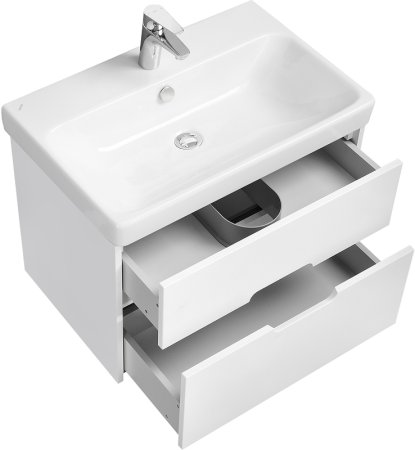 Тумба под раковину Aquaton Оливия 70 1A254301OL010 подвесная Белая матовая 