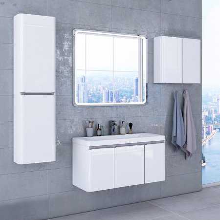 Шкаф пенал Aquaton Шерилл 30 1A206503SH010 подвесной Белый 