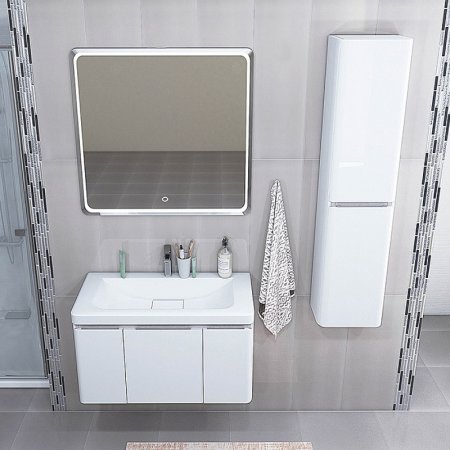 Шкаф пенал Aquaton Шерилл 30 1A206503SH010 подвесной Белый 