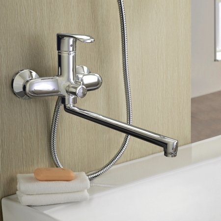 Смеситель для ванны Paini Palermo PACR119KM универсальный Хром 