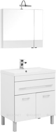 Мебель для ванной Aquanet Верона NEW 75 белый (напольный 1 ящик 2 дверцы) 