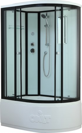 Душевая кабина Timo Standart T-6620 B L профиль черный 