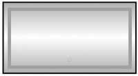 Зеркало с подсветкой LED Fixsen FX-2120B прямоугольное 120х80 см, черное Зеркало с подсветкой LED Fixsen FX-2120B прямоугольное 120х80 см, черное
