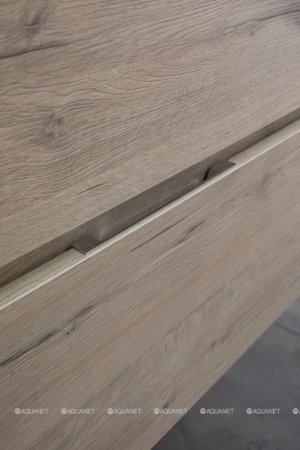 Тумба с раковиной Aquanet Алвита New 100 2 ящика, дуб веллингтон белый 