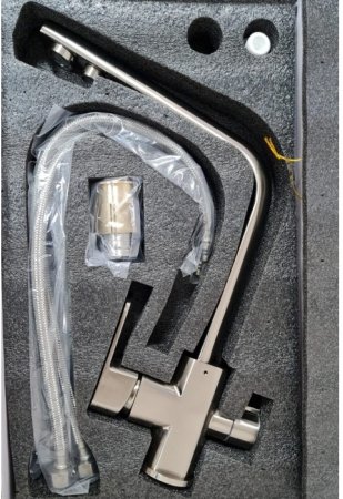 Cмеситель для кухни под фильтр HANSEN H15084G Сатин 