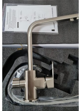 Cмеситель для кухни под фильтр HANSEN H15084G Сатин 