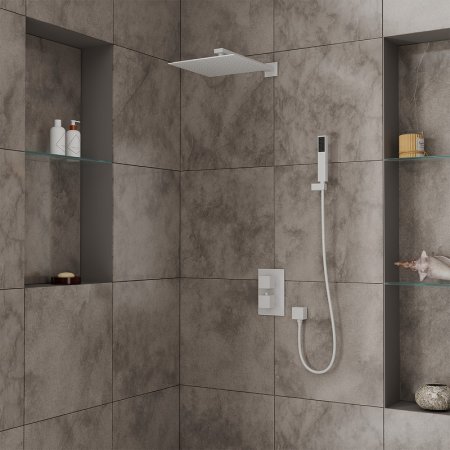 Душевая система D&K Bayern Liszt DA2515708A04 с термостатом Белый матовый 