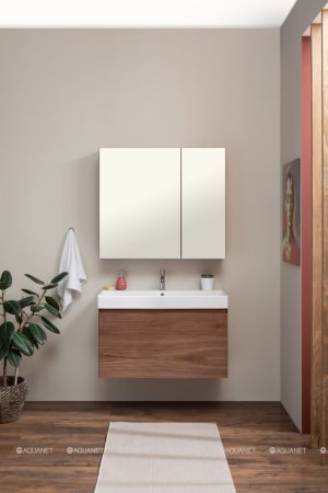 Зеркало-шкаф Aquanet Нью-Йорк 100 орех 