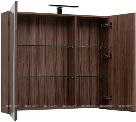 Зеркало-шкаф Aquanet Нью-Йорк 100 орех 