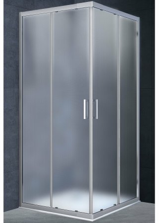 Душевой уголок Vincea Rapid 100x100 VSS-3R90/10MT профиль Хром стекло текстурное 