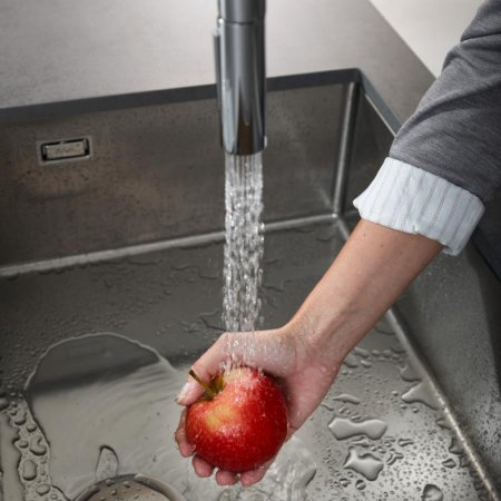 Смеситель Hansgrohe Aquno Select M81 73831000 для кухонной мойки, хром 