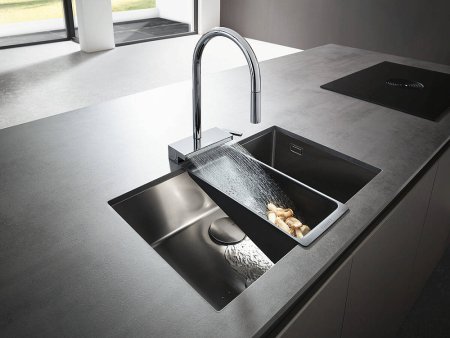 Смеситель Hansgrohe Aquno Select M81 73831000 для кухонной мойки, хром 