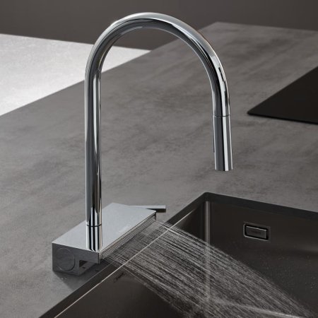 Смеситель Hansgrohe Aquno Select M81 73831000 для кухонной мойки, хром 