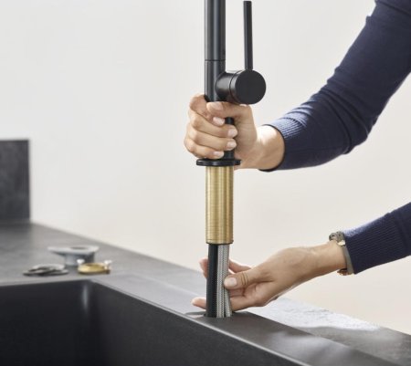 Смеситель Hansgrohe Talis M54 72804670 для кухонной мойки, матовый черный 