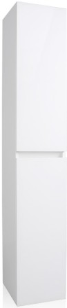 Шкаф пенал Style Line Даймонд 30 Люкс Plus подвесной Белый глянец 