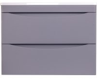 Тумба под раковину Style Line Бергамо 70 СС-00002319 подвесная Серая антискрейч